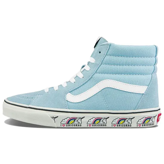 Vans SK8 HI Casual Skateboarding Shoes Unisex Navy Blue