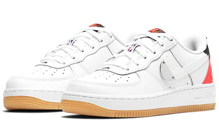 Nike Air Force 1 LV8 NBA White Crimson Gum (GS) - 3