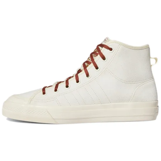 Adidas Originals NIZZA Series Skateboard Shoes Unisex High-top Beige