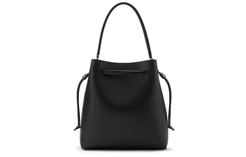 CHARLES&KEITH Polyurethane One Shoulder Handbag Large Women's Jet Black/Beige
