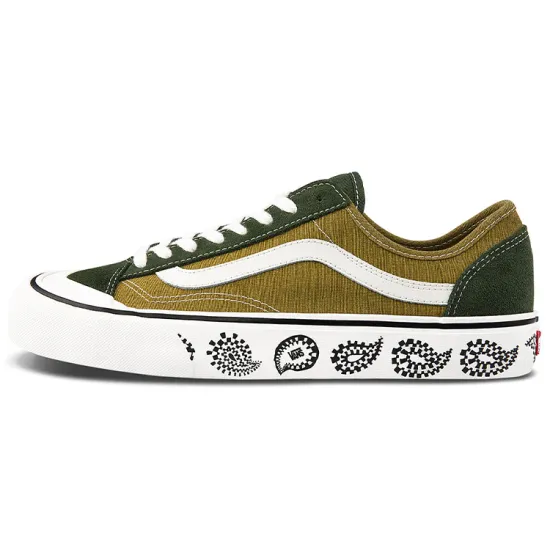 Vans Style 36 Skateboarding Shoes Unisex Low-top Green