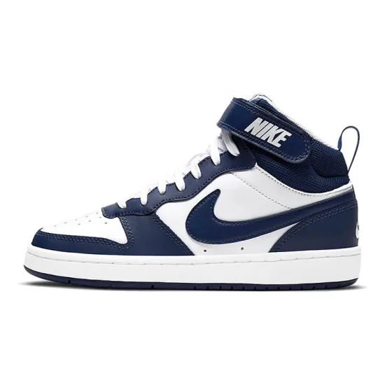 Nike Court Borough Mid 2 White Blue Void GS