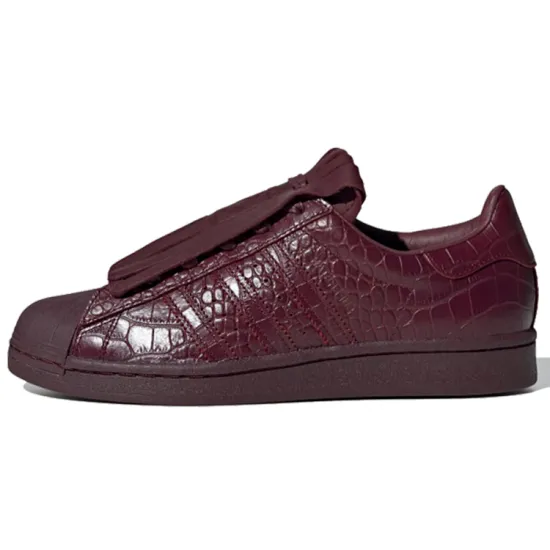 Adidas Superstar Fringe Maroon Women's