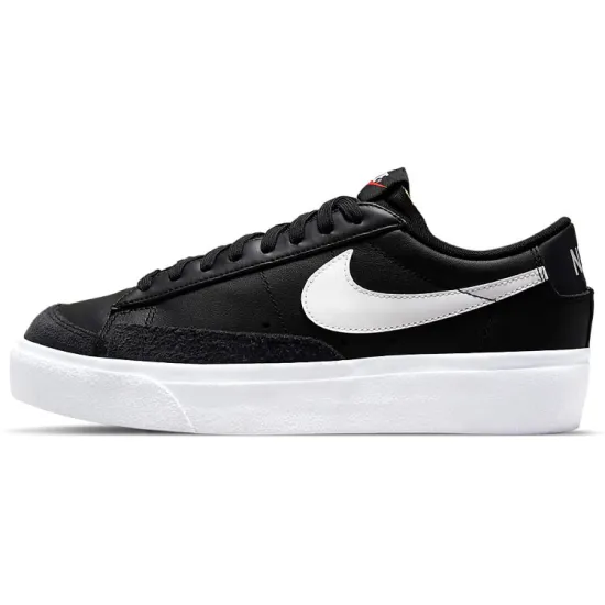 Nike Blazer Low Platform Black White Women's
