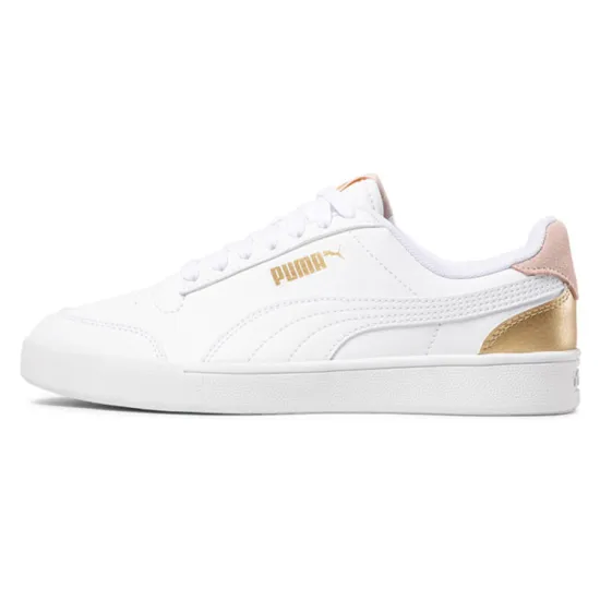 Puma Shuffle Skateboarding Shoes Men Low-top White/Gold