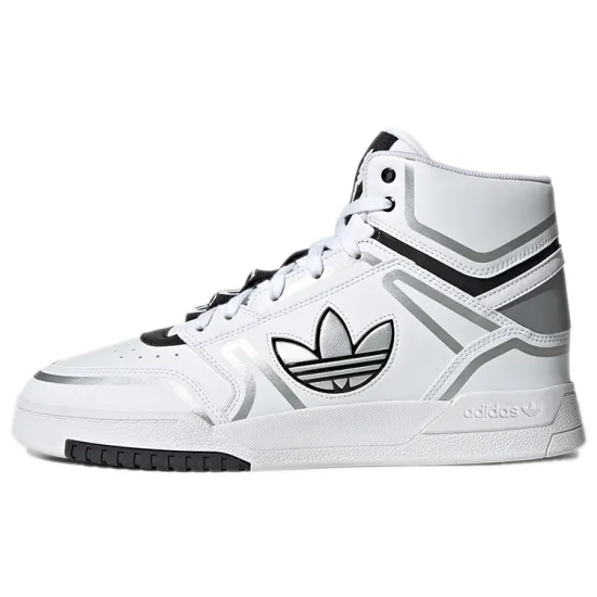 adidas originals Drop Step Skateboarding Shoes Unisex High-top White/Silver
