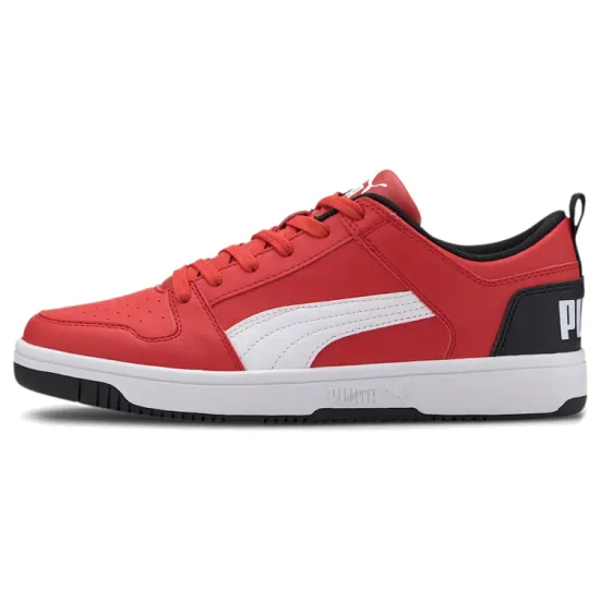 PUMA Rebound Layup Skateboarding Shoes Unisex Low-top Black/Red