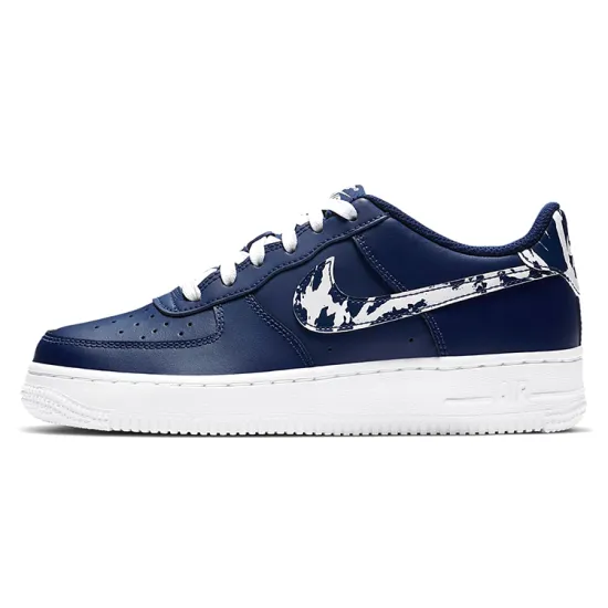 Nike Air Force 1 LV8 1 'Splatter Swoosh - Blue Void' GS