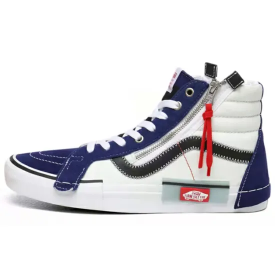 Vans SK8 Skateboarding Shoes Unisex High-top Blue