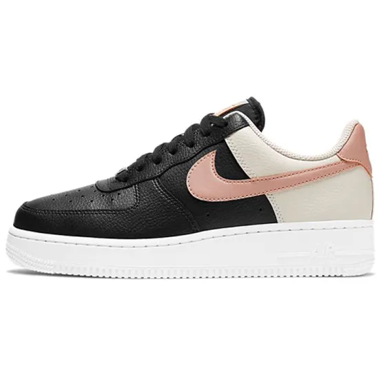 Nike Air Force 1 Low 07 Black Metallic Red Bronze Women's