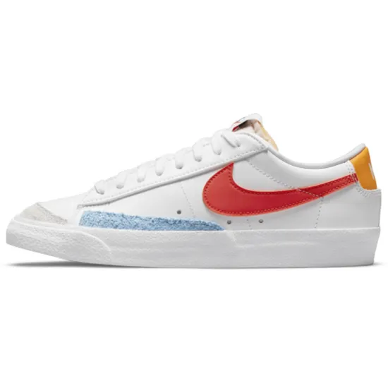 Nike Blazer Skateboarding Shoes Women's Low-top White/Red/Blue
