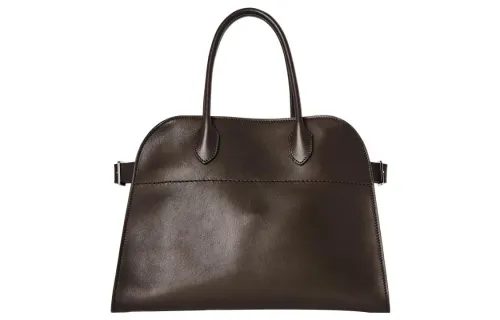 THE ROW Soft Margau Leather Shoulder Bag, Crossbody Bag, Handbag Regular Women's Dark Brown
