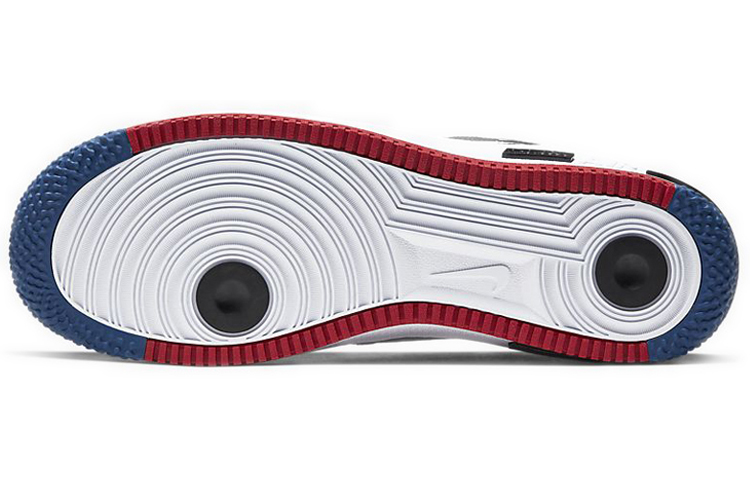 Nike Air Force 1 React Low Unisex Skate Shoes Black/Red/Blue - 6