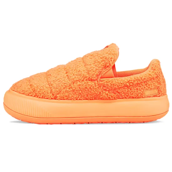 Puma Suede Skateboarding Shoes Women's Low-top Orange