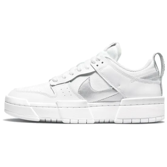 Nike Dunk Low Disrupt White Silver Women's