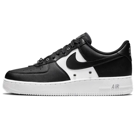 Nike Air Force 1 Low '07 PRM Black White Metallic Silver