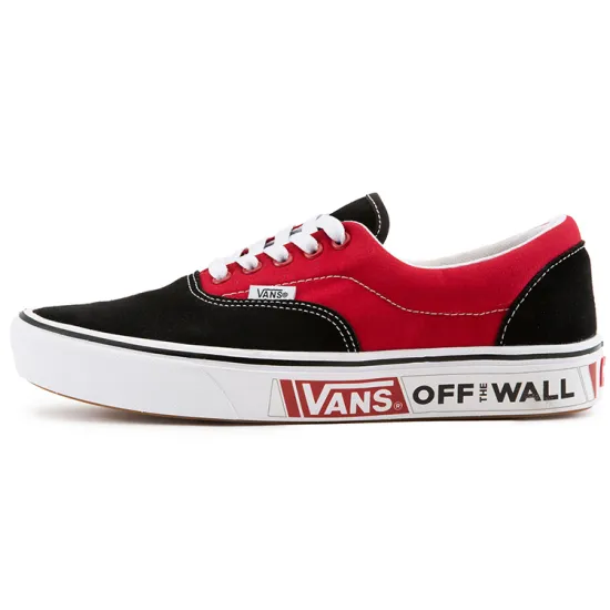 Vans Era Skateboarding Shoes Unisex Low-top Black/Red