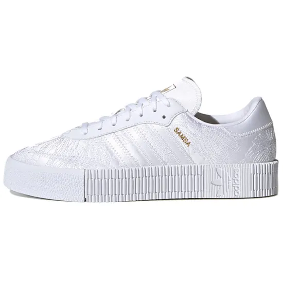 Adidas Originals Sambarose Skateboard Shoes Women's Low-top White