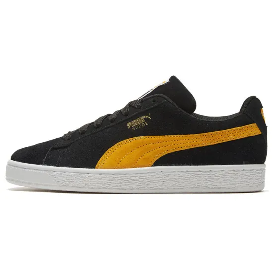 Puma Suede Black Golden Rod