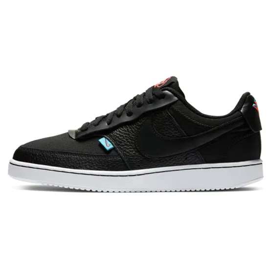 Nike Court Vision 1 Skateboarding Shoes Women's Low-top Black