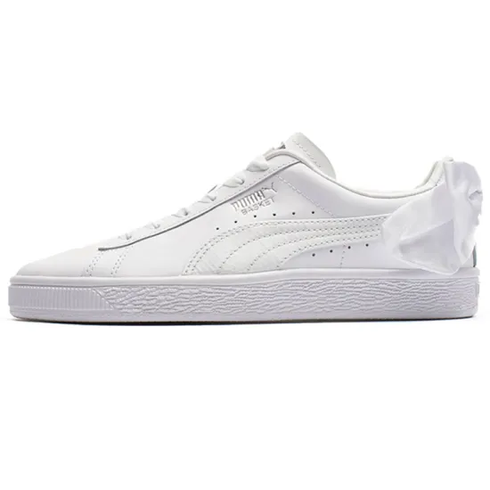 PUMA Basket Skateboarding Shoes Women's Low-top White