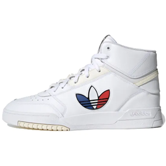Adidas Originals Drop Step Skateboard Shoes Unisex High-top White/Blue/Red