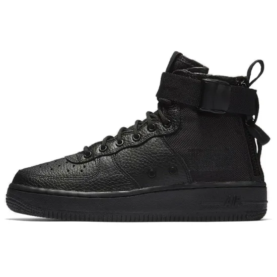 Nike SF Air Force 1 Mid Triple Black GS