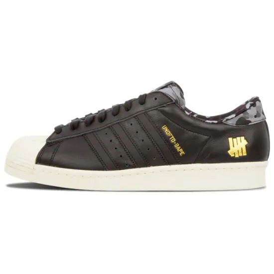 Adidas Superstar 80s Undefeated Bape Black