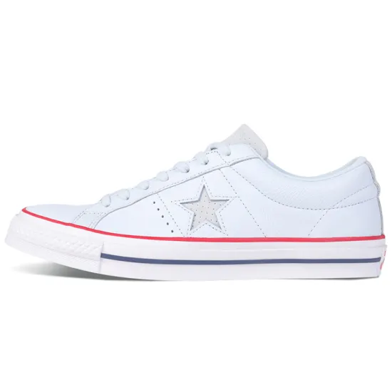Converse One Star Skateboarding Shoes Unisex Low-top White/Red