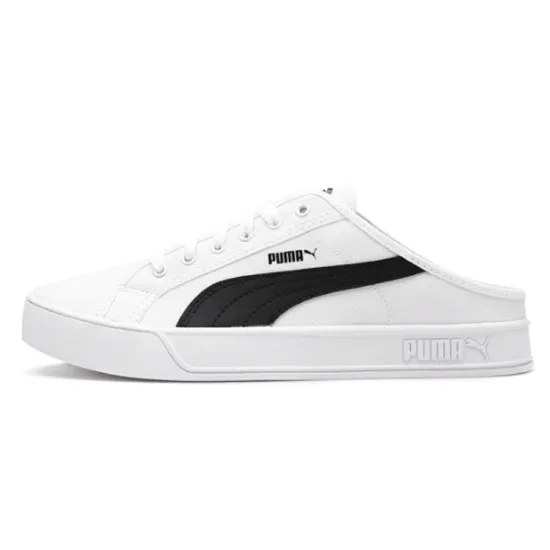 PUMA Smash Vulc Mule White/Black