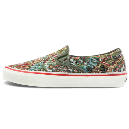 Nigel Cabourn X Vans Vault UA OG Classic Slip-On LX Carpet Green Mix