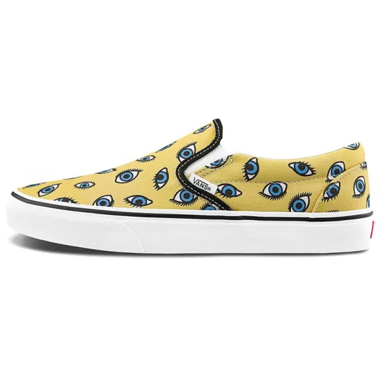 Vans Slip-on Skateboarding Shoes Unisex Low-top Yellow