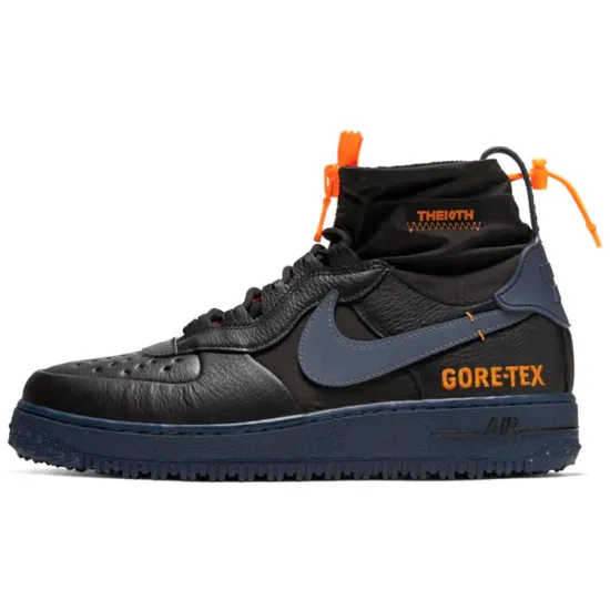Nike Air Force 1 Winter Gore-Tex Black Bright Ceramic Thunder Blue