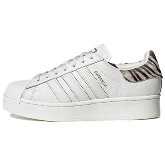 Adidas Originals Superstar Series Skateboarding Shoes Women's Low-top White/Black/Brown
