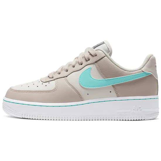 Nike Air Force 1 Skateboarding Shoes Women's Low-top Aurora Green/beige/white