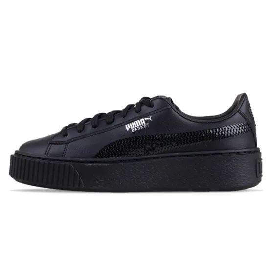 Puma Basket Platform Bling Jr 'Black'