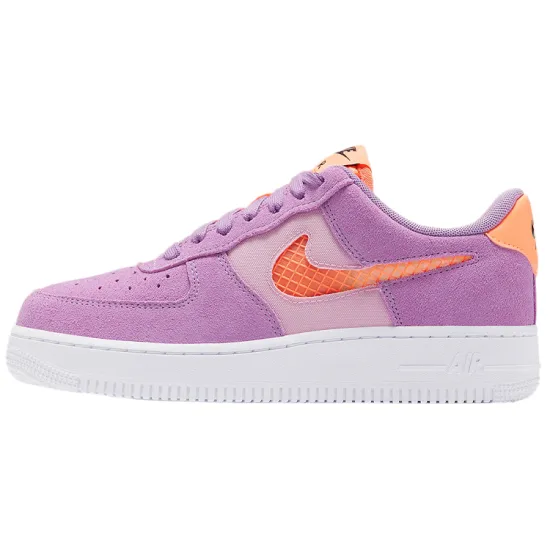 Nike Air Force 1 Skateboarding Shoes Women's Low-top Orange-violet