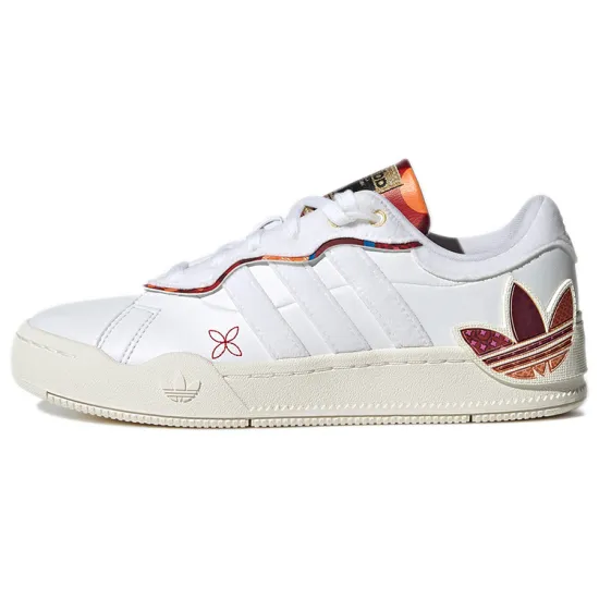 adidas originals Rey Galle Skateboarding Shoes Women's Low-top White/orange