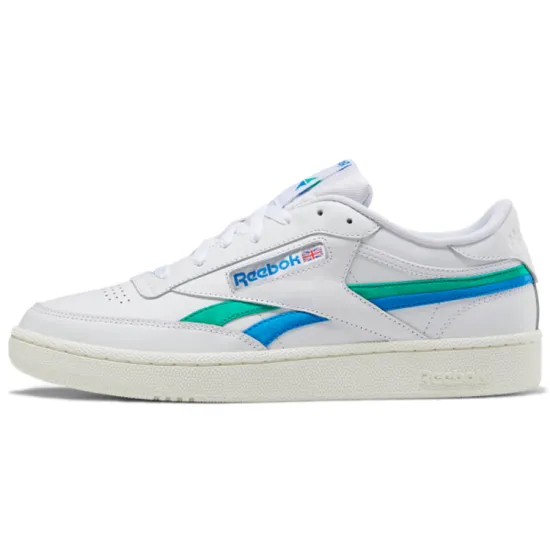 Reebok Club C Skateboarding Shoes Unisex Low-top White/Green/Blue