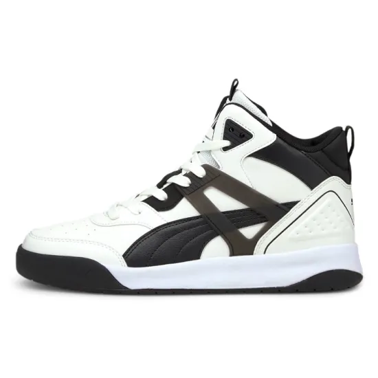 PUMA Backcourt Skateboarding Shoes Men High-top White/Black