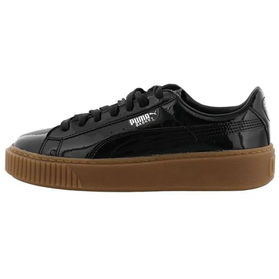 Puma Women's Basket Platform 'Black Patent'