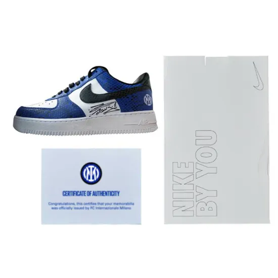 Nike Air Force 1 Skateboarding Shoes Unisex Low-top White, Blue