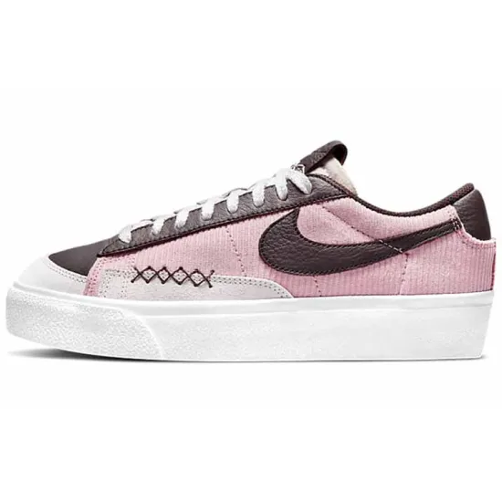 Nike Blazer Skateboarding Shoes Women's Low-top Pink