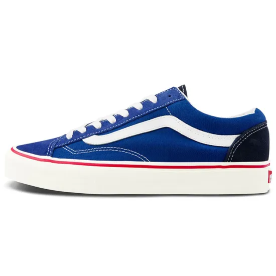 Vans Style 36 Skateboarding Shoes Unisex Low-top White/Royal Blue/Fern Green