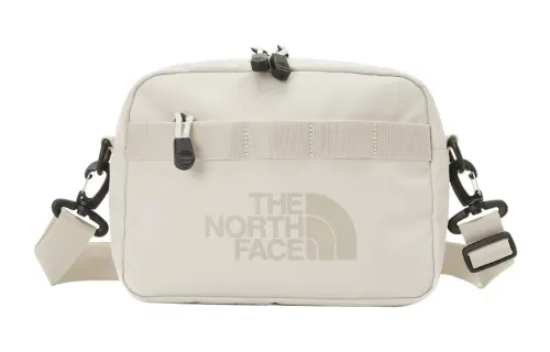 THE NORTH FACE 2.4L Zip Closure Shoulder Bag, Crossbody Bag, Outdoor Bag Polyester Milk White Unisex