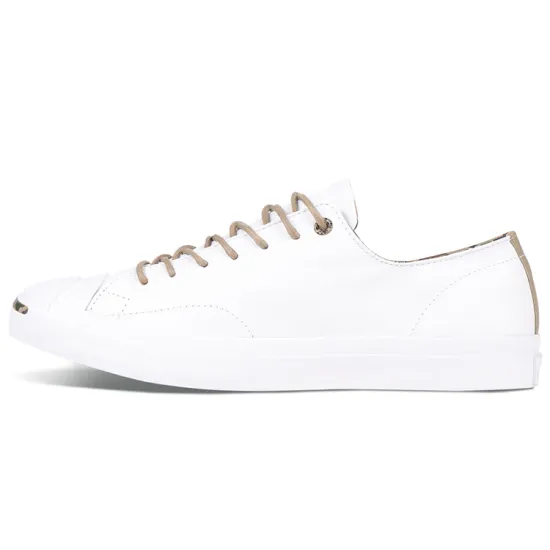 Converse Jack Purcell Wear resistant Non Slip Low Tops Casual Skateboarding Shoes Unisex White