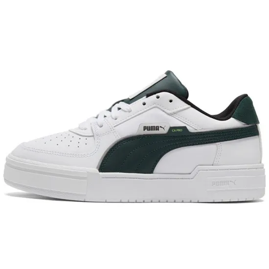 PUMA Ca Pro Skateboarding Shoes Men Low-top White/Dark Green