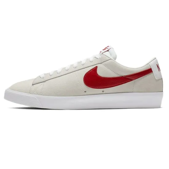 Nike Blazer Skateboarding Shoes Unisex Low-top Gray/Red