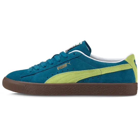 PUMA Unisex Suede Vtg Sneakers Blue/Green