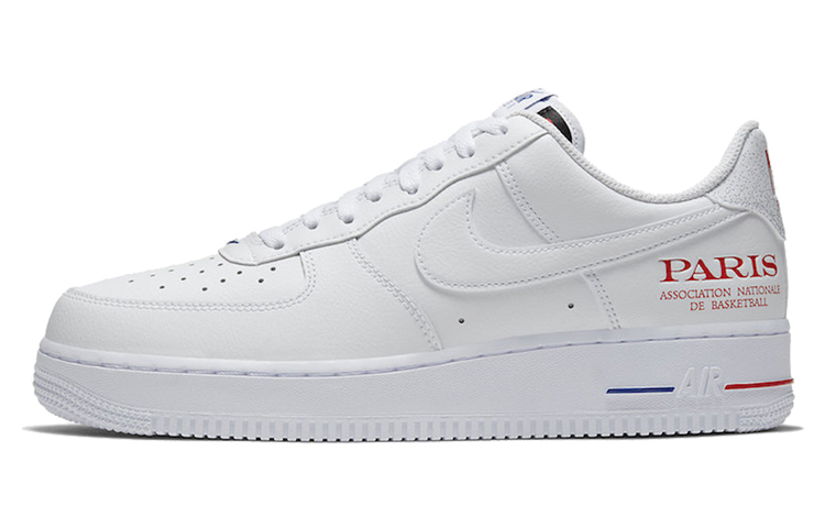 Nike Кожаные низкие кеды Air Force 1 "NBA Paris" Paris панель обувь мужские и женские фасон унисекс
